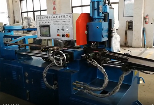 MC～350CNC  Pipe cutting machine with automatic loading and unloading rack